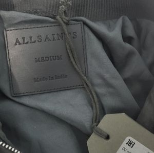 All Saints Grey Bomber jacket